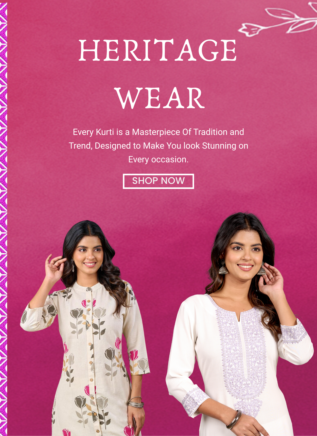 Belveera heritage wear banner